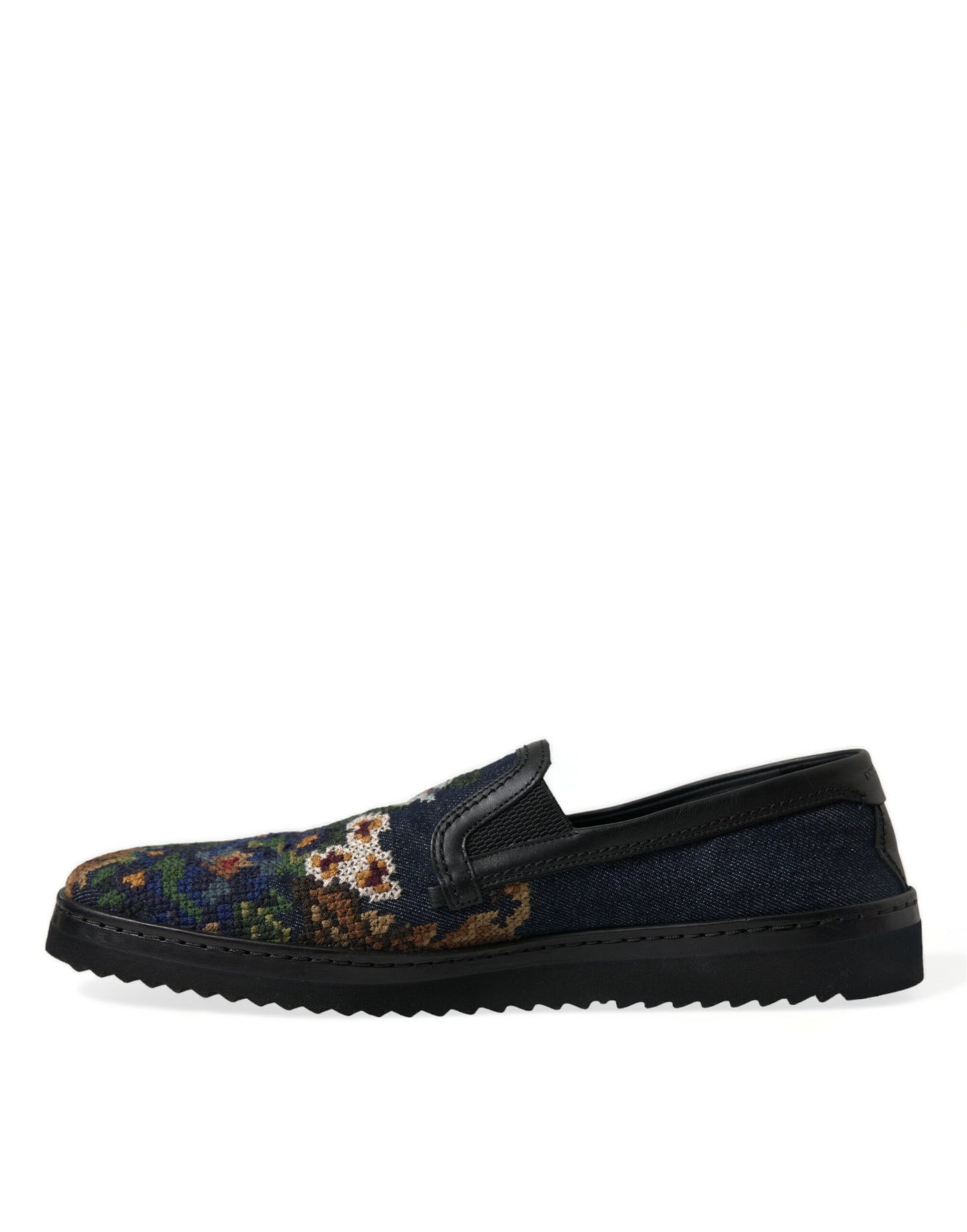 Dolce & Gabbana Elegante Multicolor Loafers mit Blumenmuster