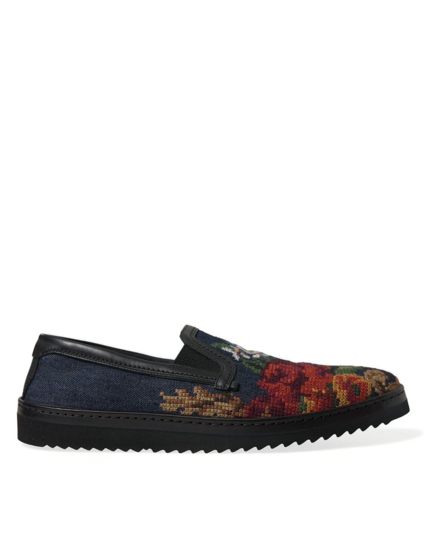 Dolce & Gabbana Elegante Multicolor Loafers mit Blumenmuster