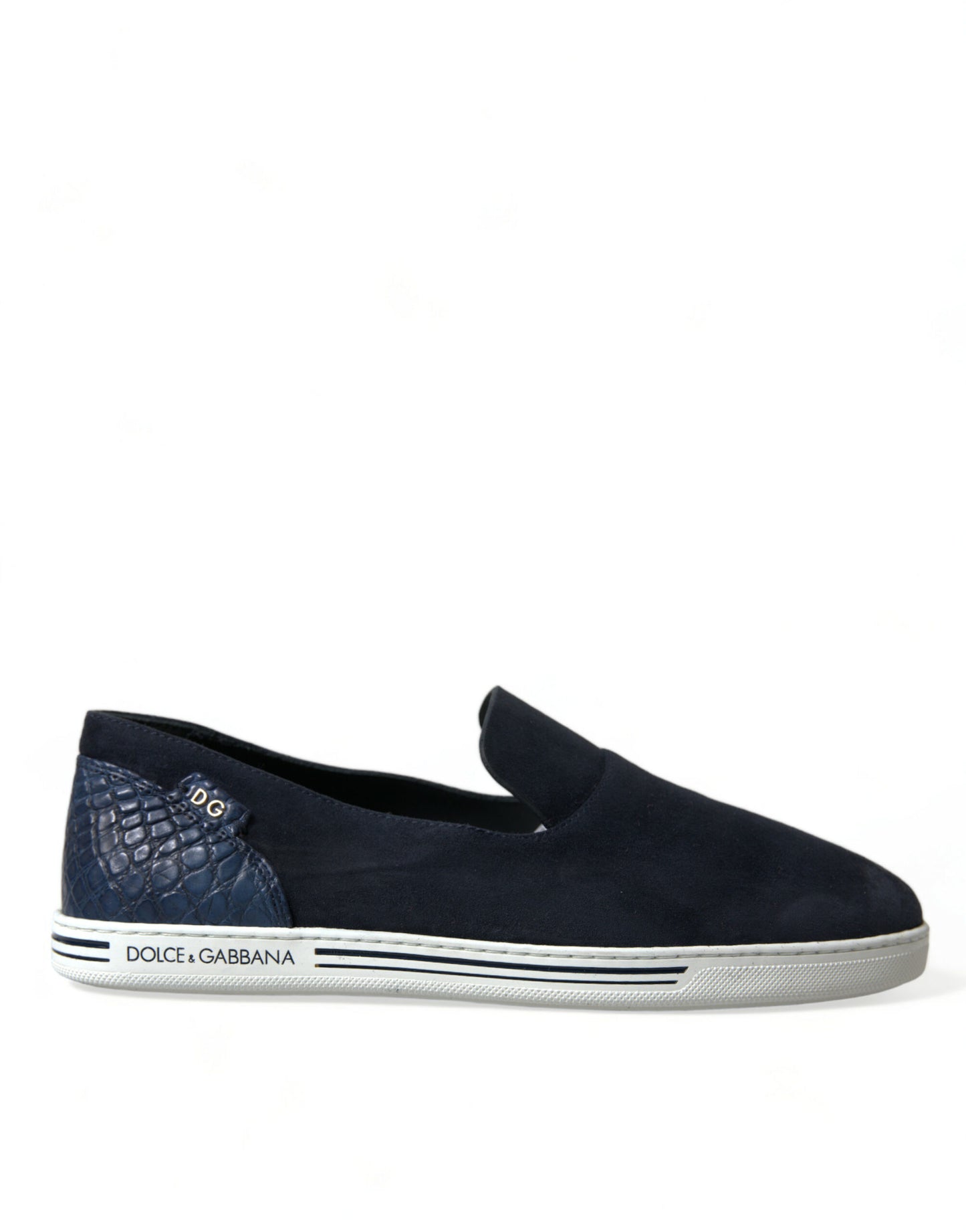 Dolce & Gabbana Elegante blaue Loafers aus Wildleder