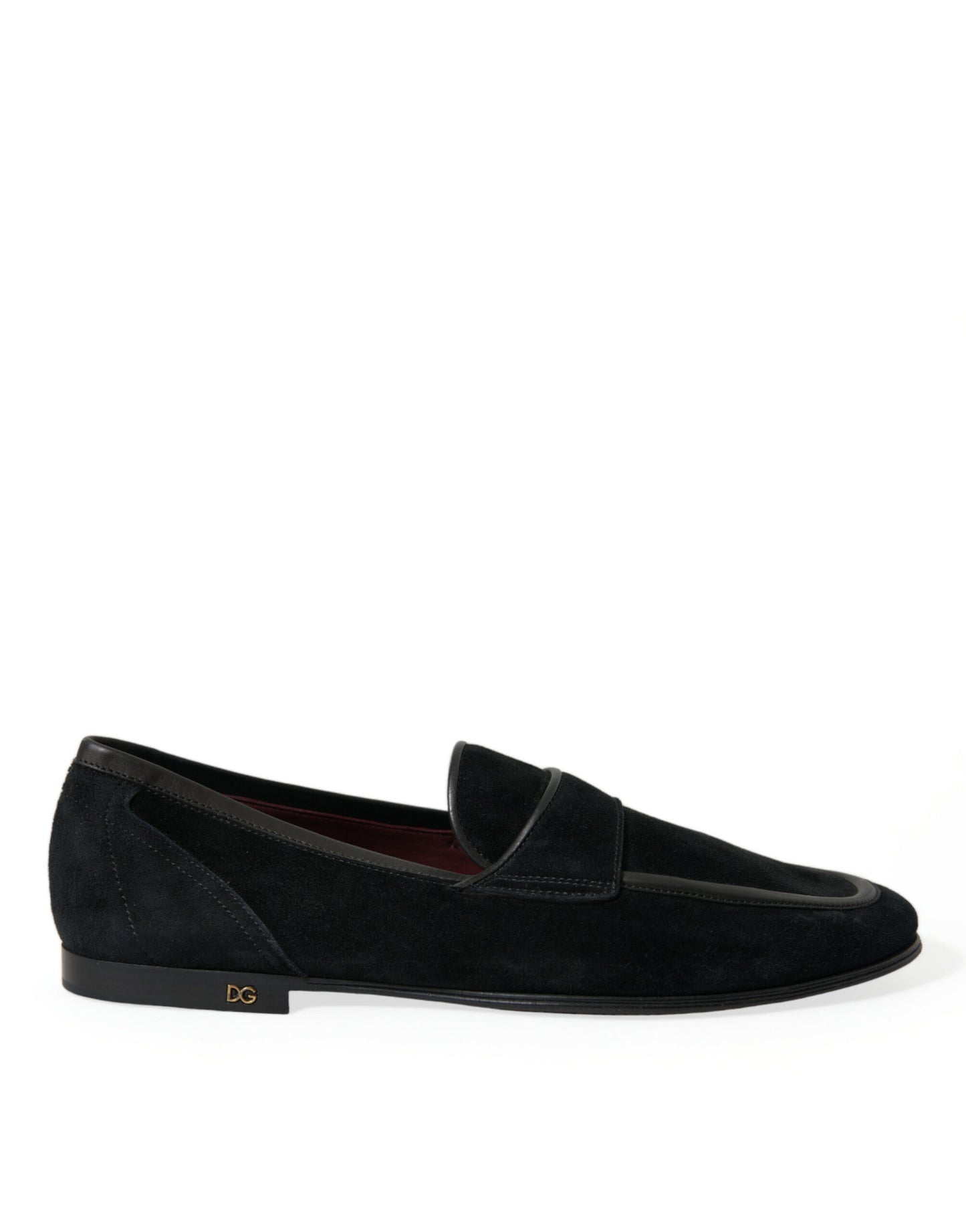 Dolce & Gabbana Elegante schwarze Loafers aus Samt für Männer