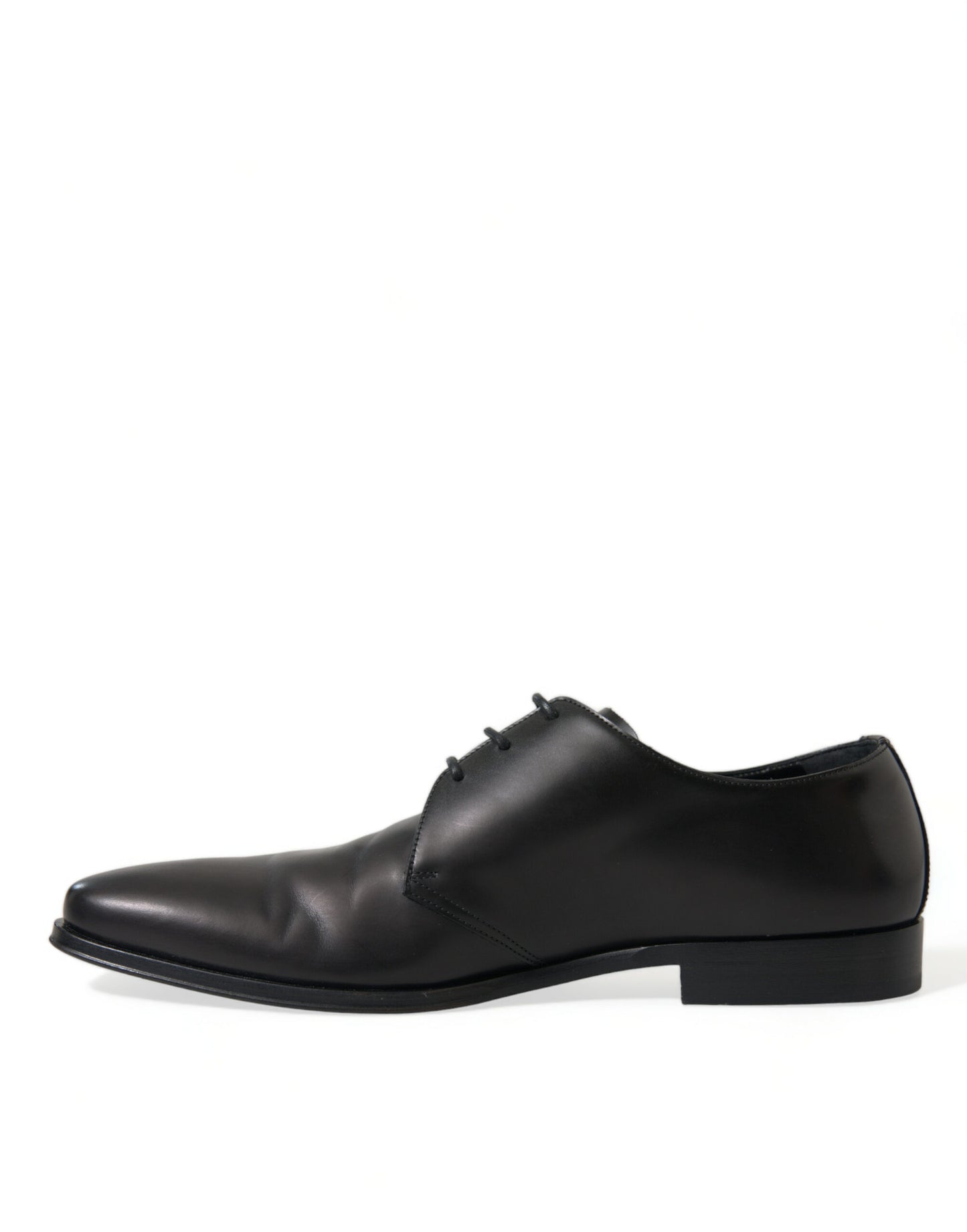 Dolce & Gabbana Elegante Derby-Schuhe aus schwarzem Leder