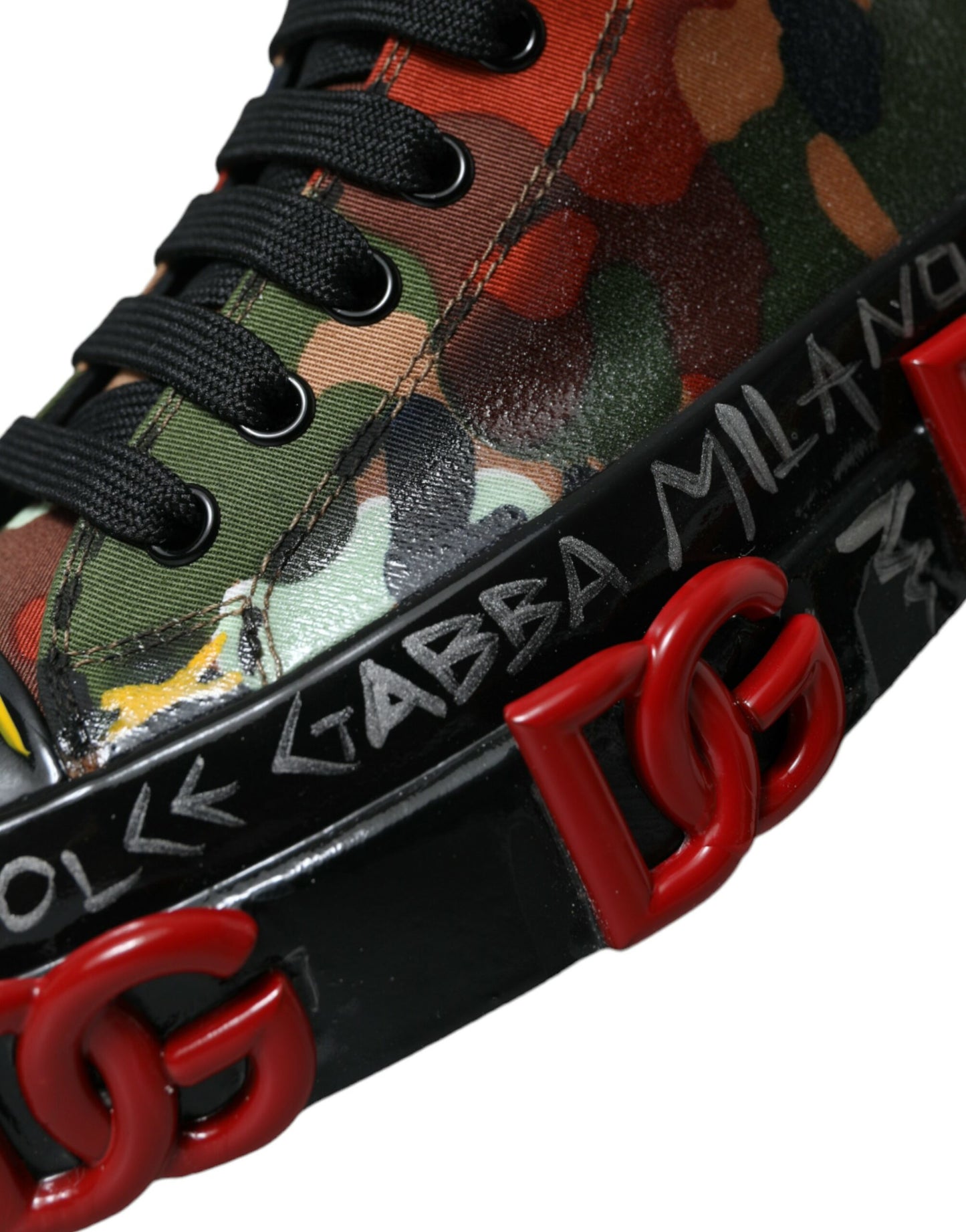 Dolce & Gabbana Mehrfarbige High-Top-Sneakers mit Luxus-Appeal