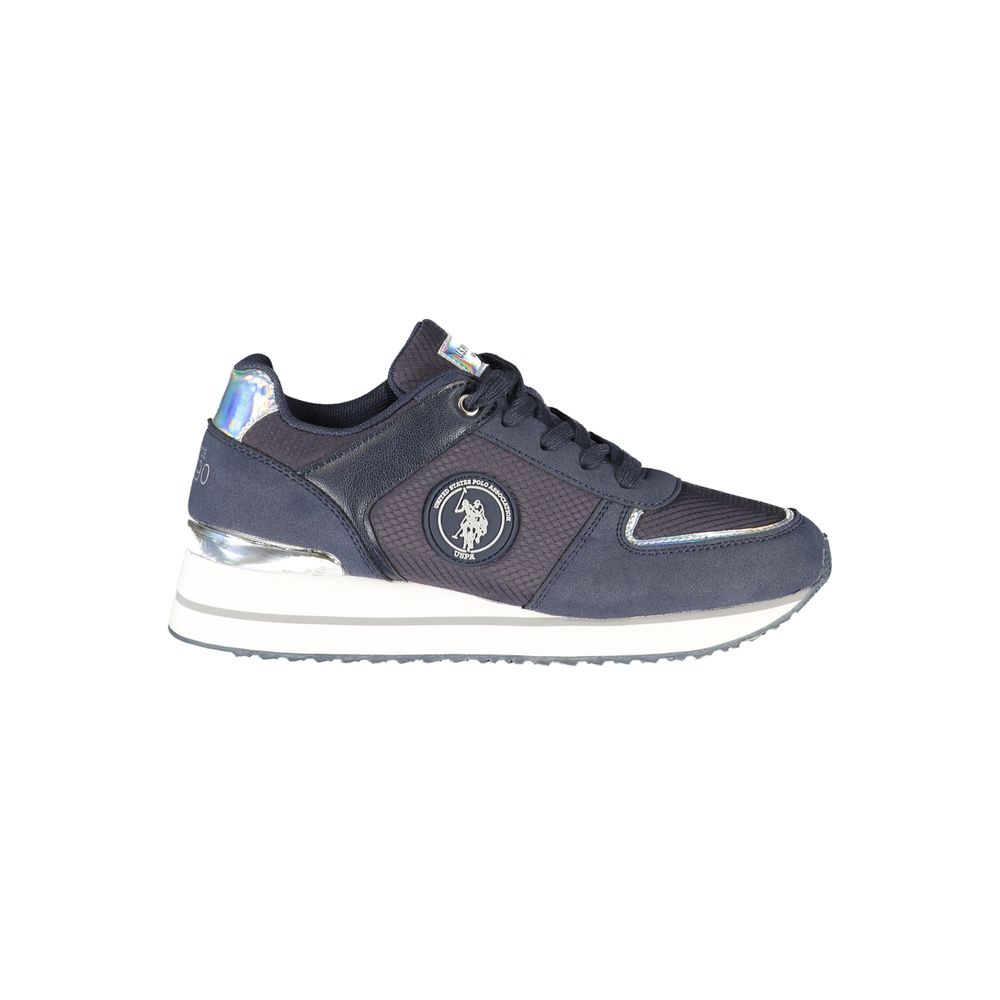 U.S. POLO ASSN. Schicke blaue sportliche Schnürsenkel-Sneakers