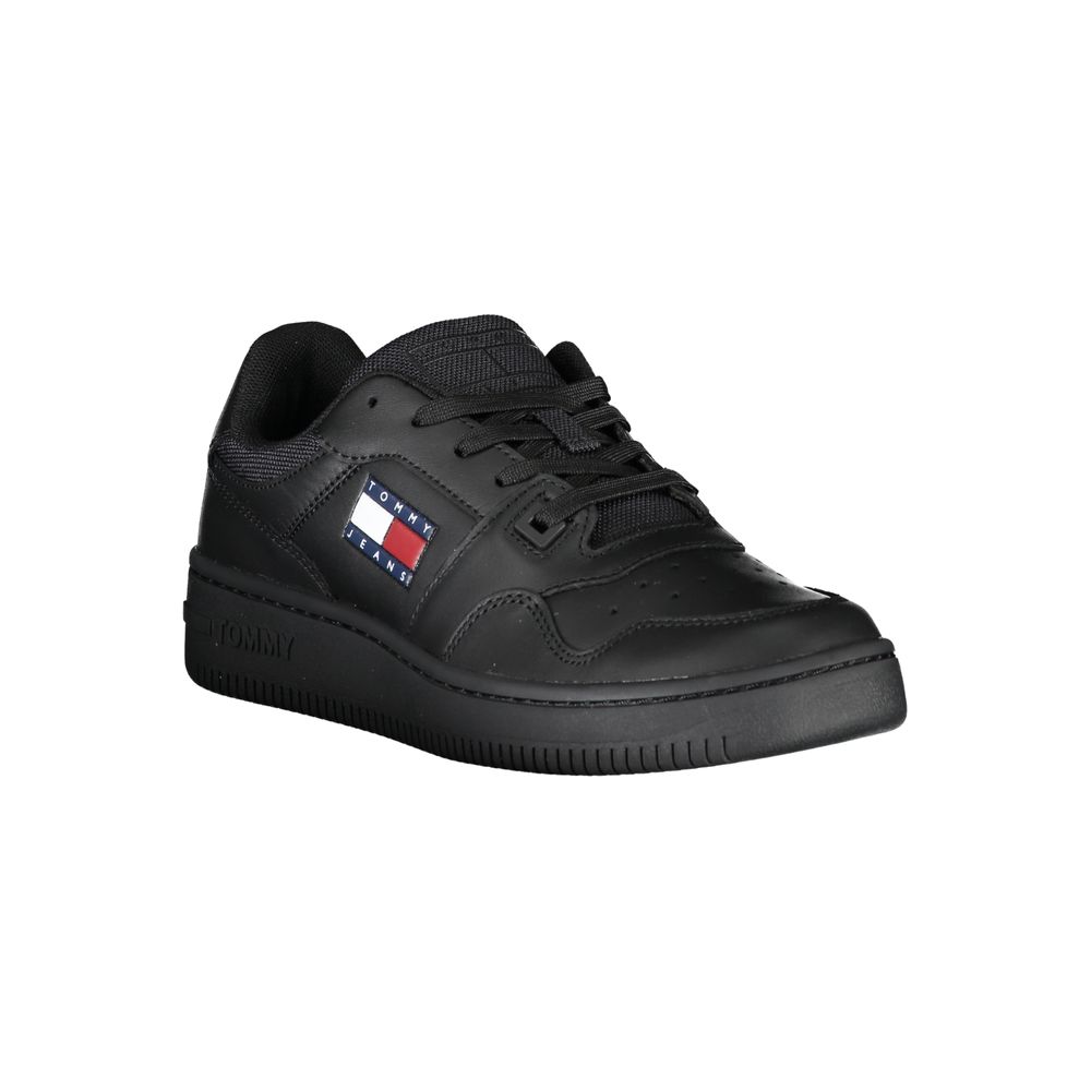 Tommy Hilfiger Schwarzes Leder Damen Sneaker