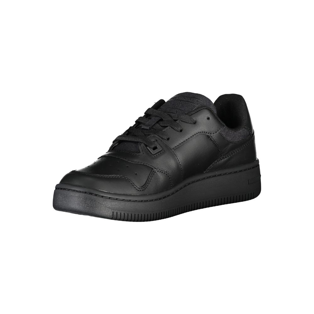 Tommy Hilfiger Schwarzes Leder Damen Sneaker