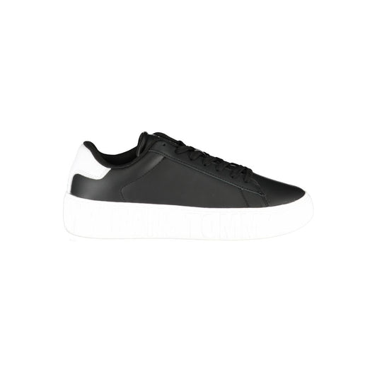 Tommy Hilfiger Schwarzer Polyethylen Herren Sneaker