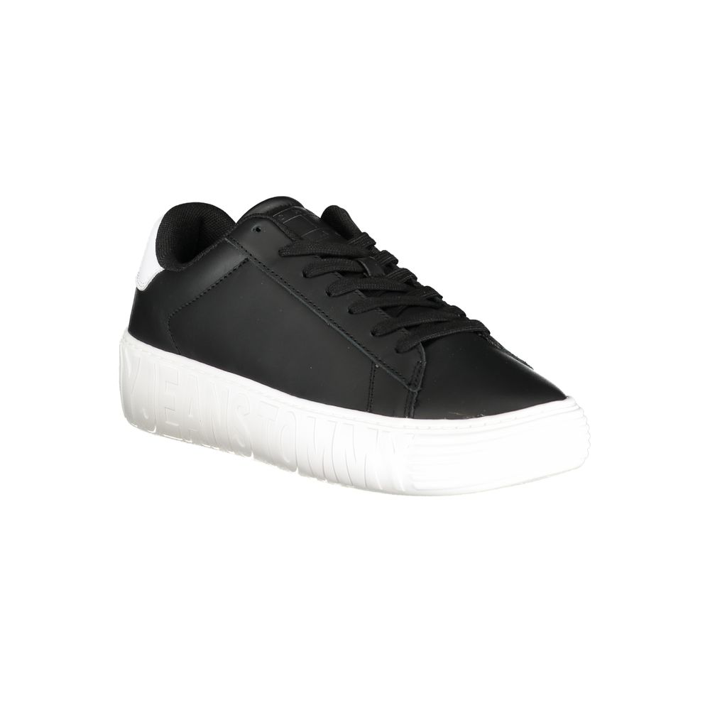 Tommy Hilfiger Schwarzer Polyethylen Herren Sneaker