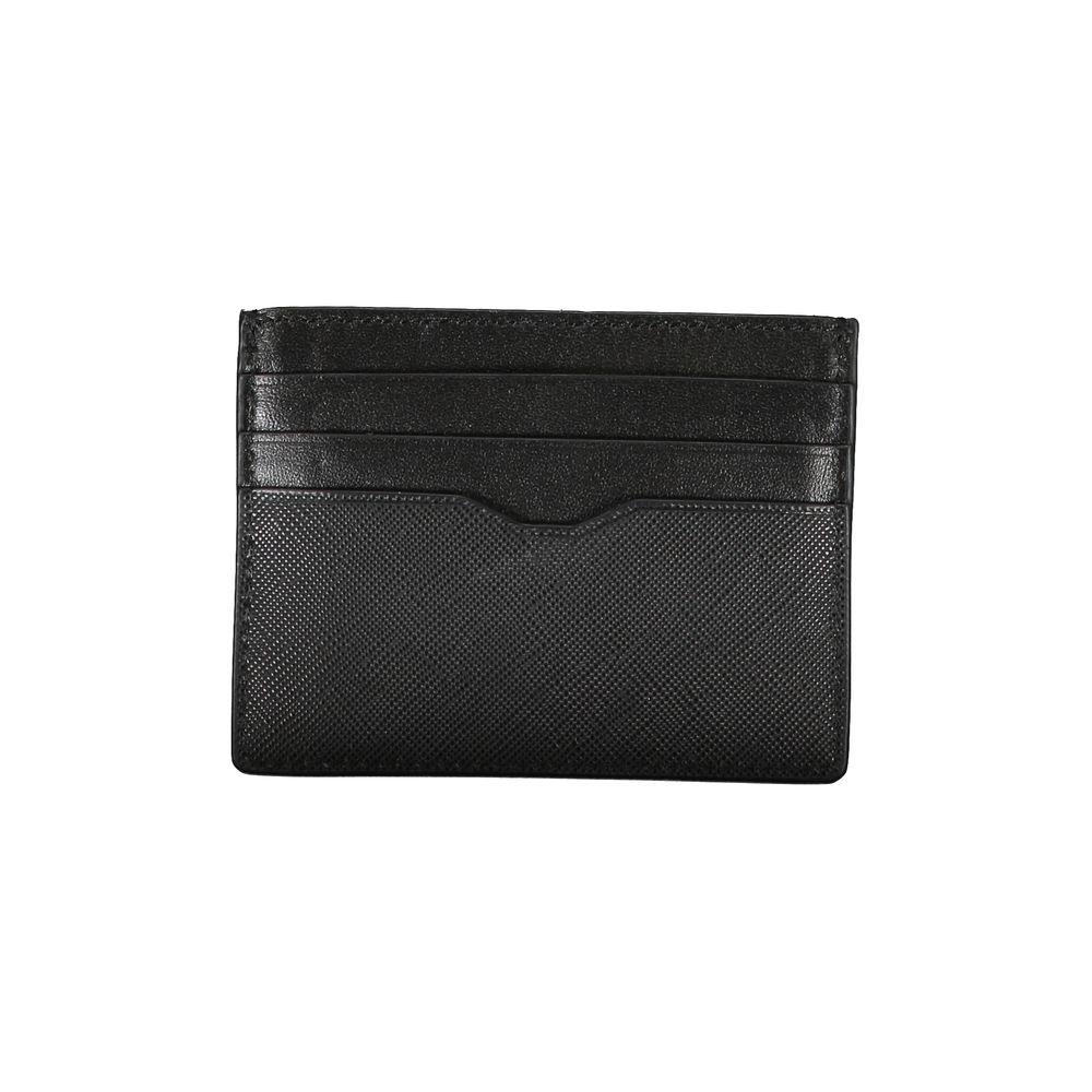 Tommy Hilfiger Schwarzes Leder Herren Portemonnaie