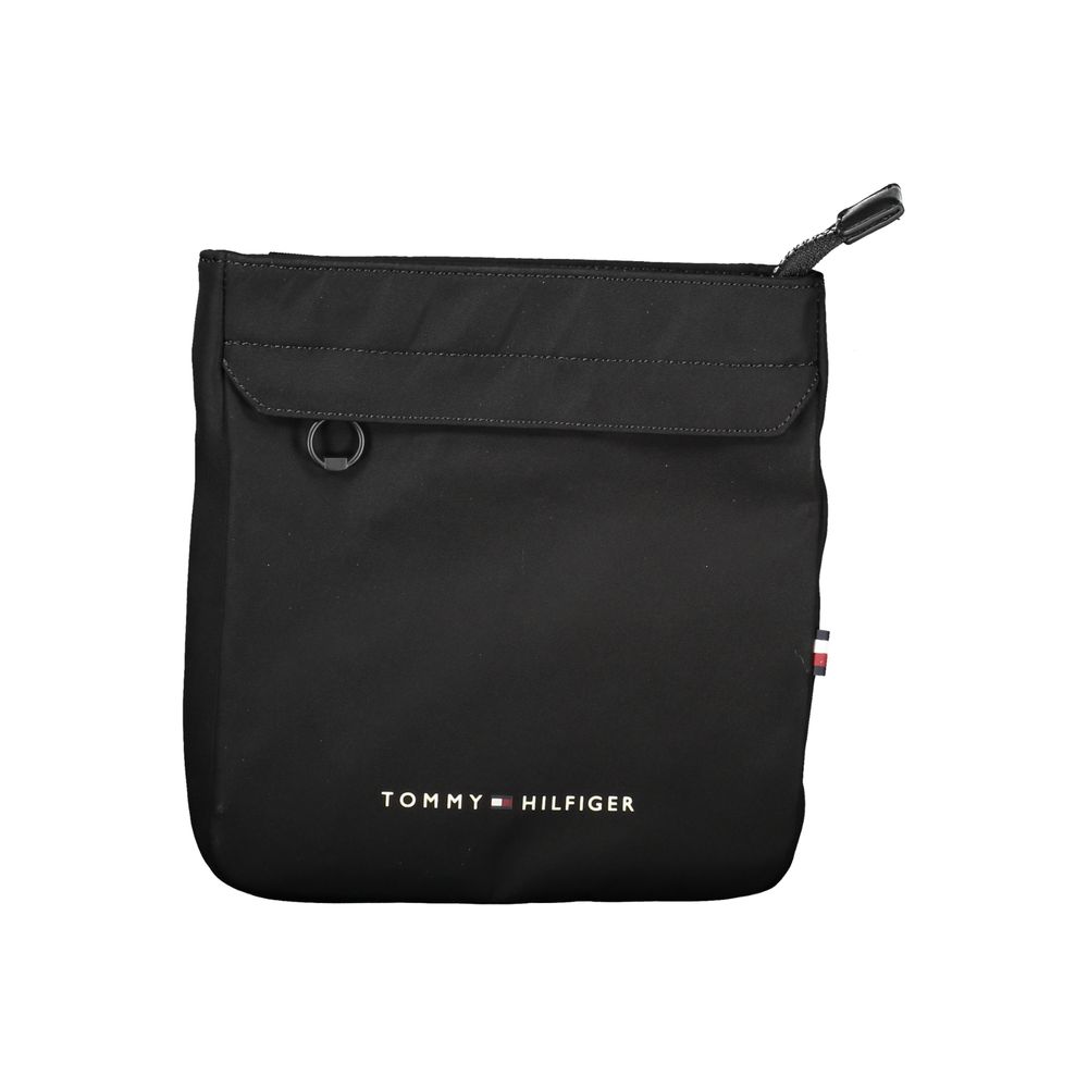 Tommy Hilfiger Schwarze Polyester Männer Umhängetasche