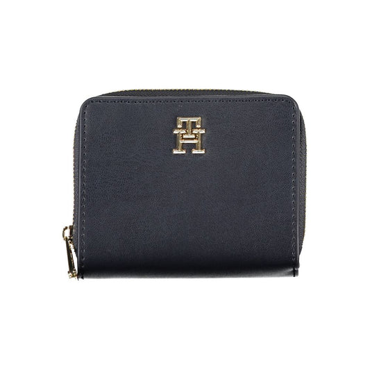 Tommy Hilfiger Elegantes Portemonnaie aus blauem Polyethylen