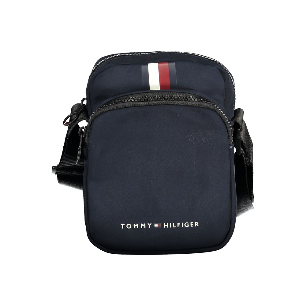 Tommy Hilfiger Schicke blaue Umhängetasche mit Kontrastdetails