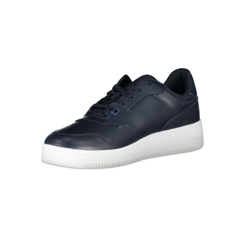 Tommy Hilfiger Blaue Kontrast-Sneakers mit Logo-Detail