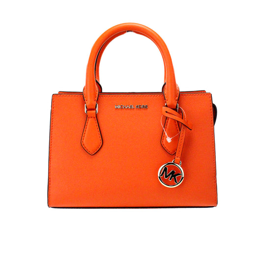 Michael Kors Sheila Small Poppy Vegan Leder Mitte Zip Satchel Geldbeutel Tasche