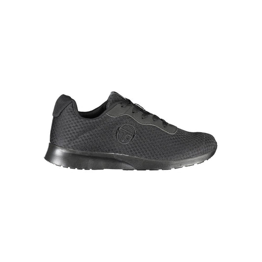 Sergio Tacchini Schlichte schwarze Sneakers mit gesticktem Detail