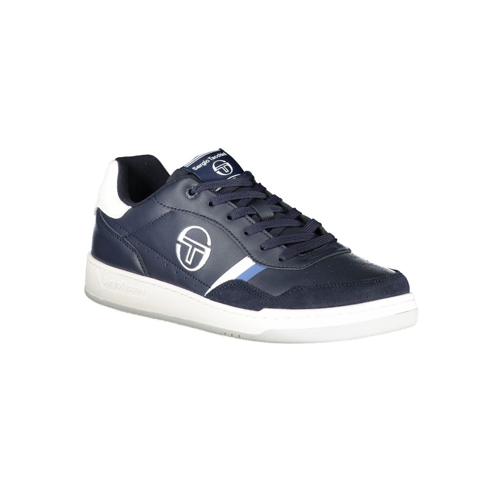 Sergio Tacchini Schlichte blaue Sneakers mit gestickten Akzenten