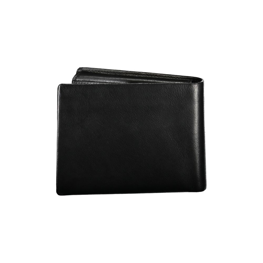 Guess Jeans Elegantes Schwarzes Leder Bifold Wallet