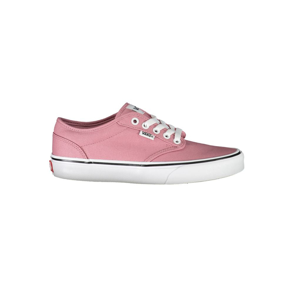 Vans Schicke rosa Sneakers mit kontrastierenden Schnürsenkeln