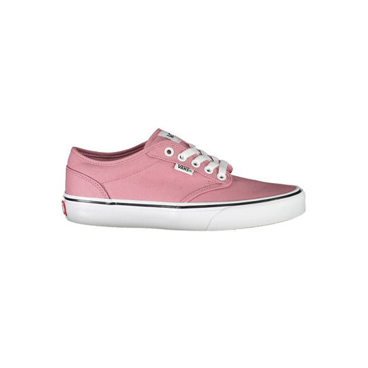 Vans Schicke rosa Sneakers mit kontrastierenden Schnürsenkeln