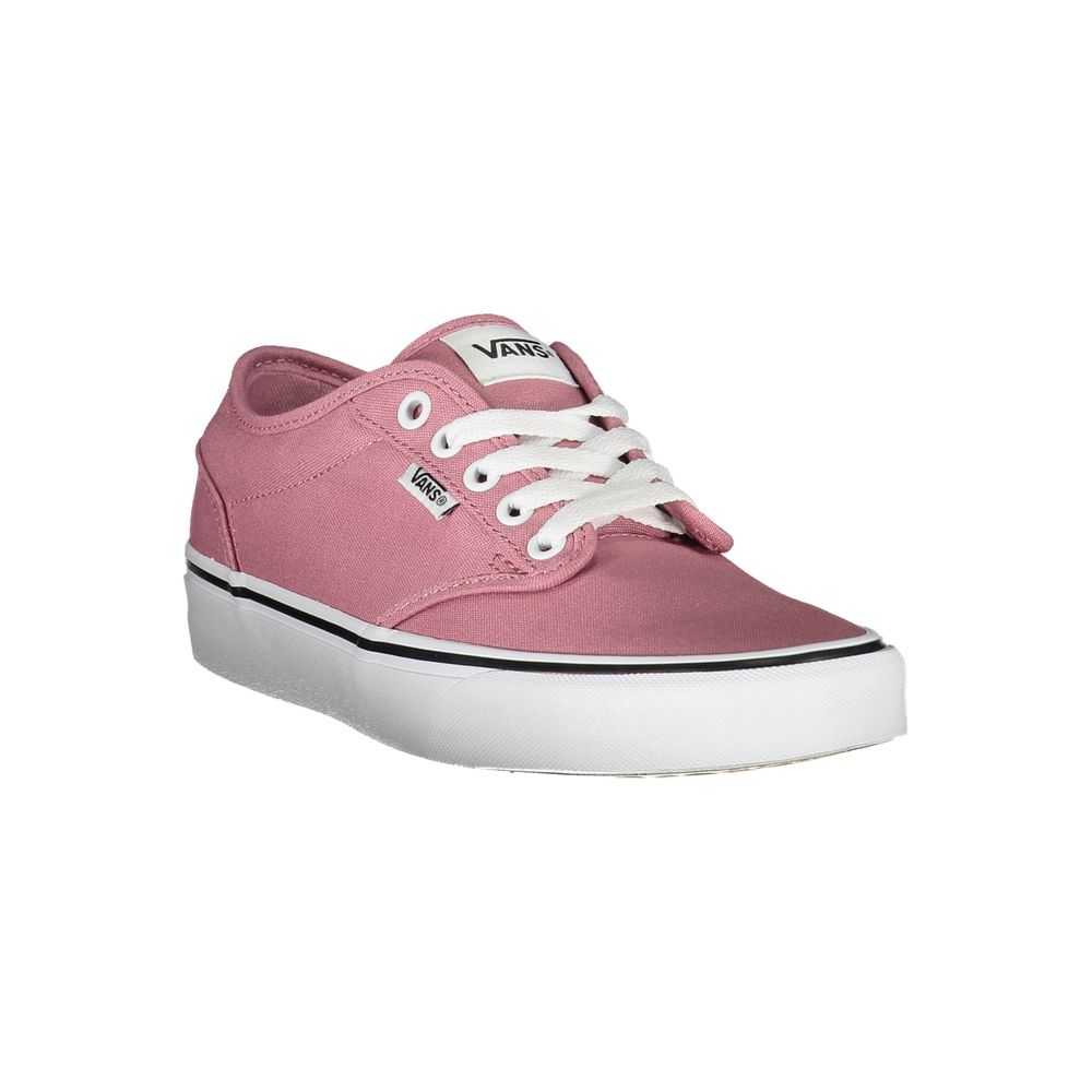 Vans Schicke rosa Sneakers mit kontrastierenden Schnürsenkeln