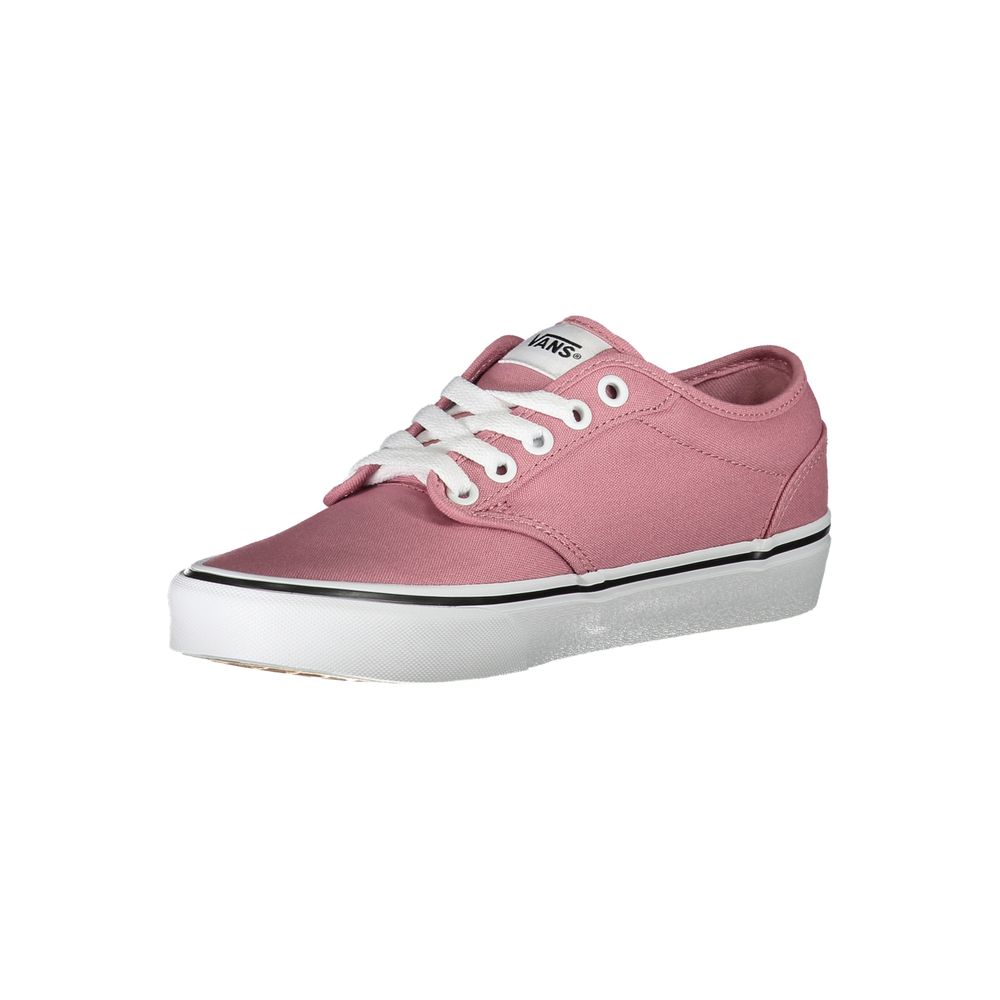 Vans Schicke rosa Sneakers mit kontrastierenden Schnürsenkeln