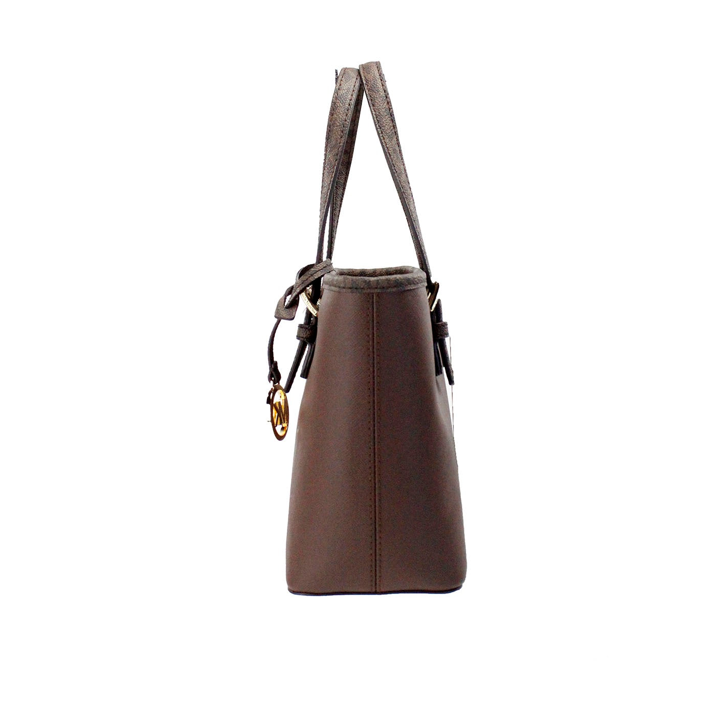 Michael Kors Jet Set Mocha Leder XS Carryall Top Zip Tote Bag Geldbörse