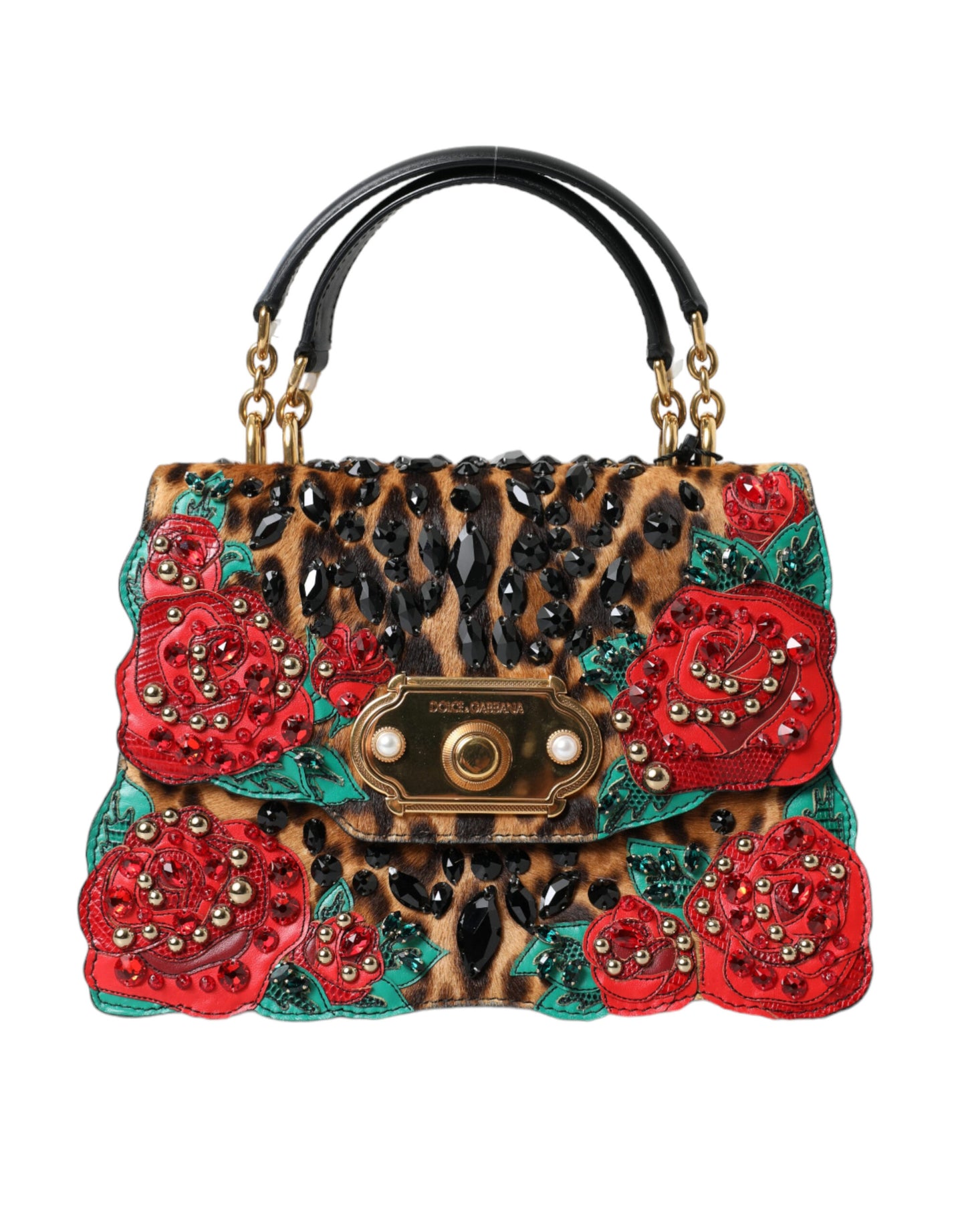 Dolce & Gabbana Schicke Tote mit Leopardenmuster und roten Rosen!