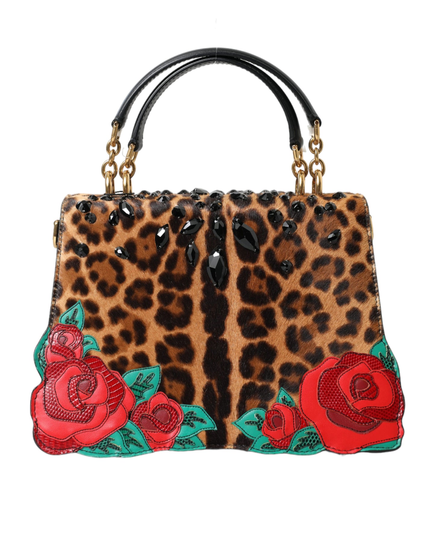 Dolce & Gabbana Schicke Tote mit Leopardenmuster und roten Rosen!