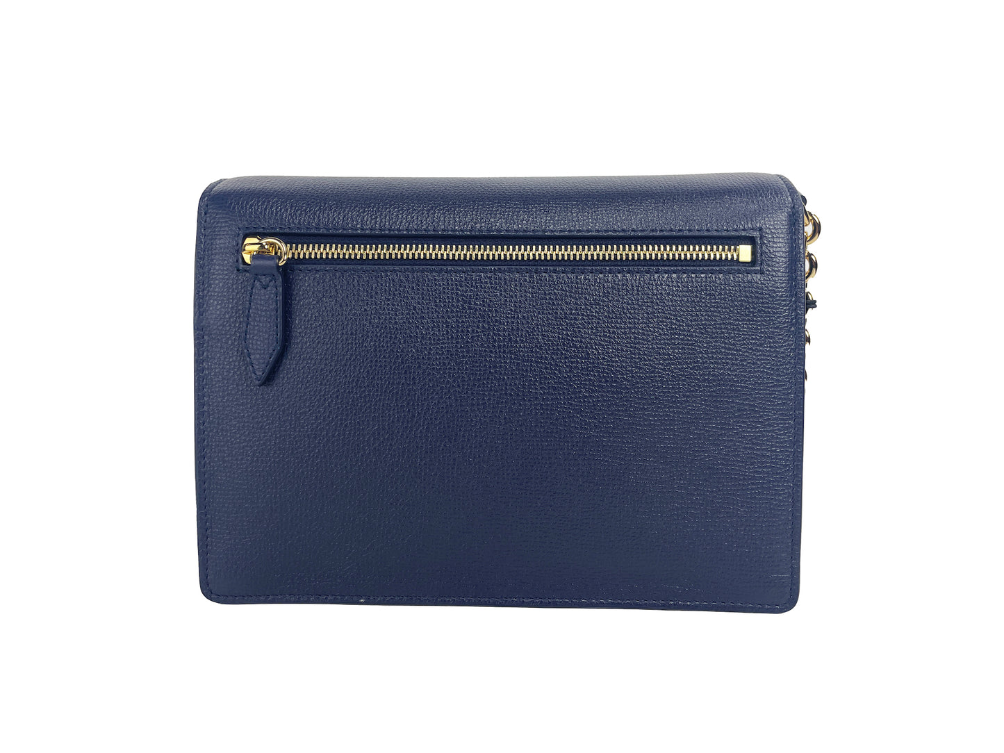 Burberry Macken Kleine Regency Blue House Check Leder Crossbody Tasche