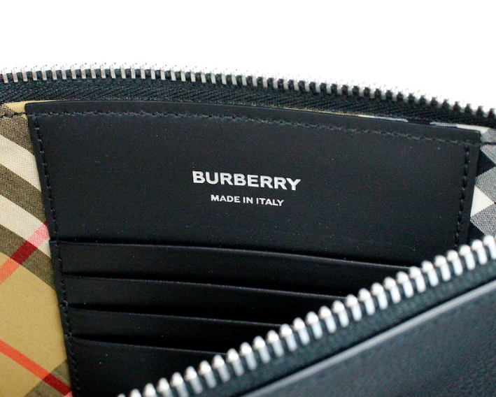 Burberry Peyton Monogram Schwarz Lederbeutel Crossbody Tasche Geldbörse