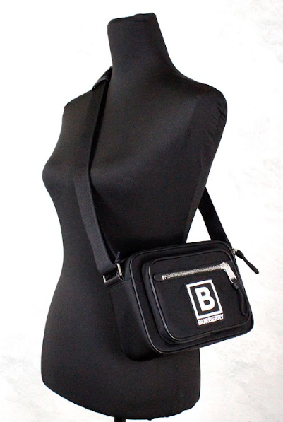 Burberry Paddy Small Black Nylon Logo Camera Belt Fanny Pack Tasche