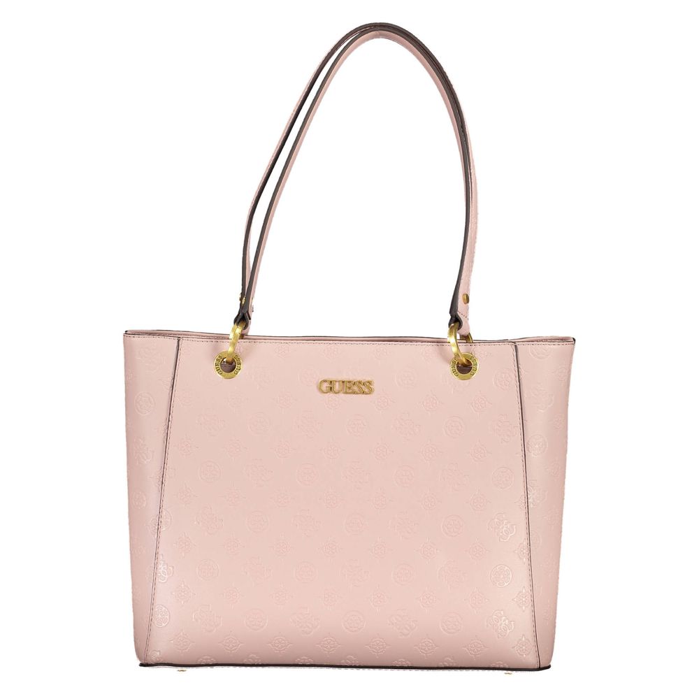 Guess Jeans Rosa Polyethylen-Handtasche