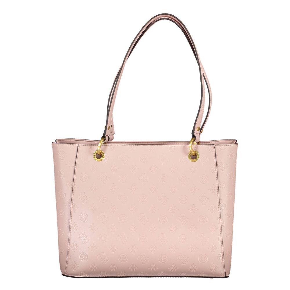 Guess Jeans Rosa Polyethylen-Handtasche