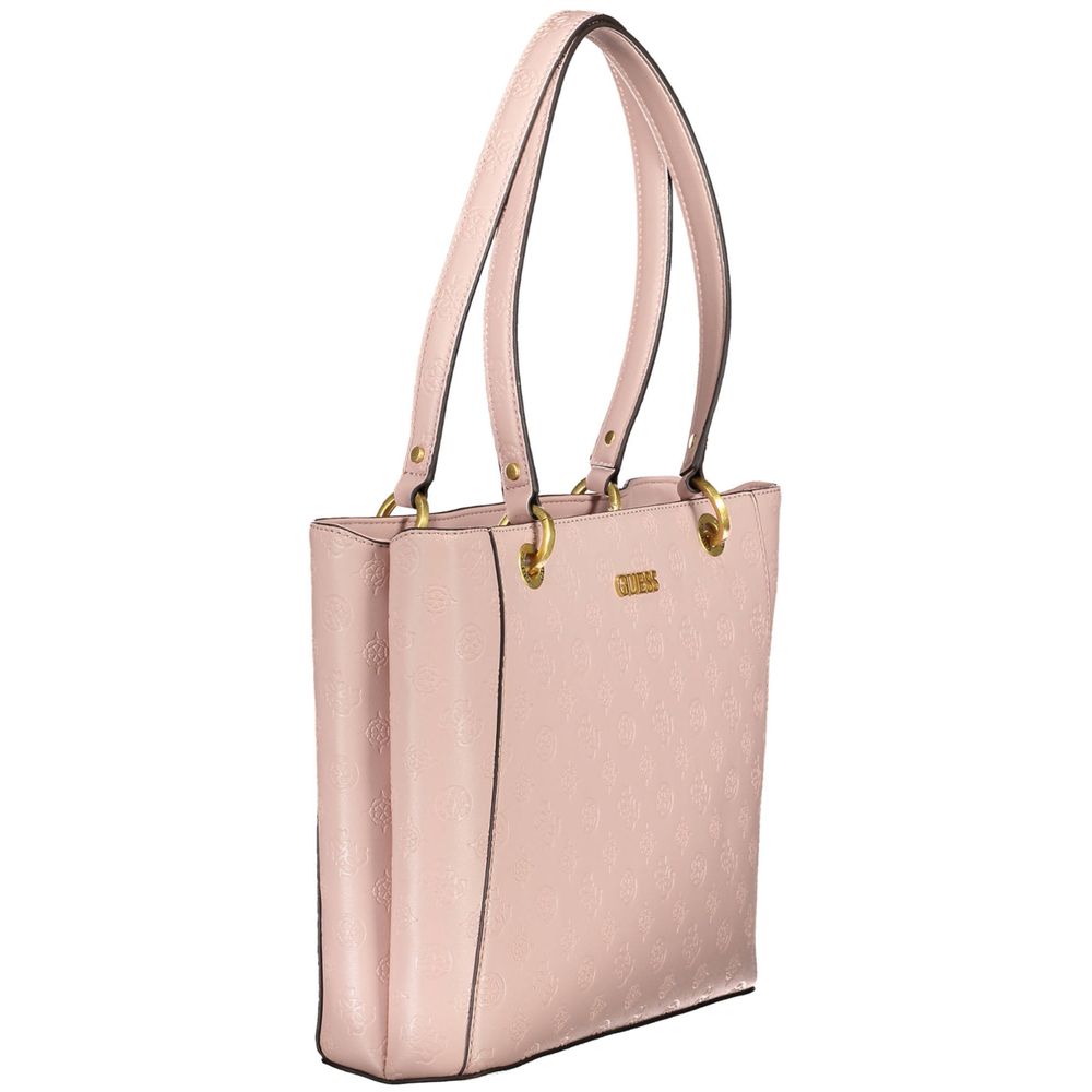 Guess Jeans Rosa Polyethylen-Handtasche