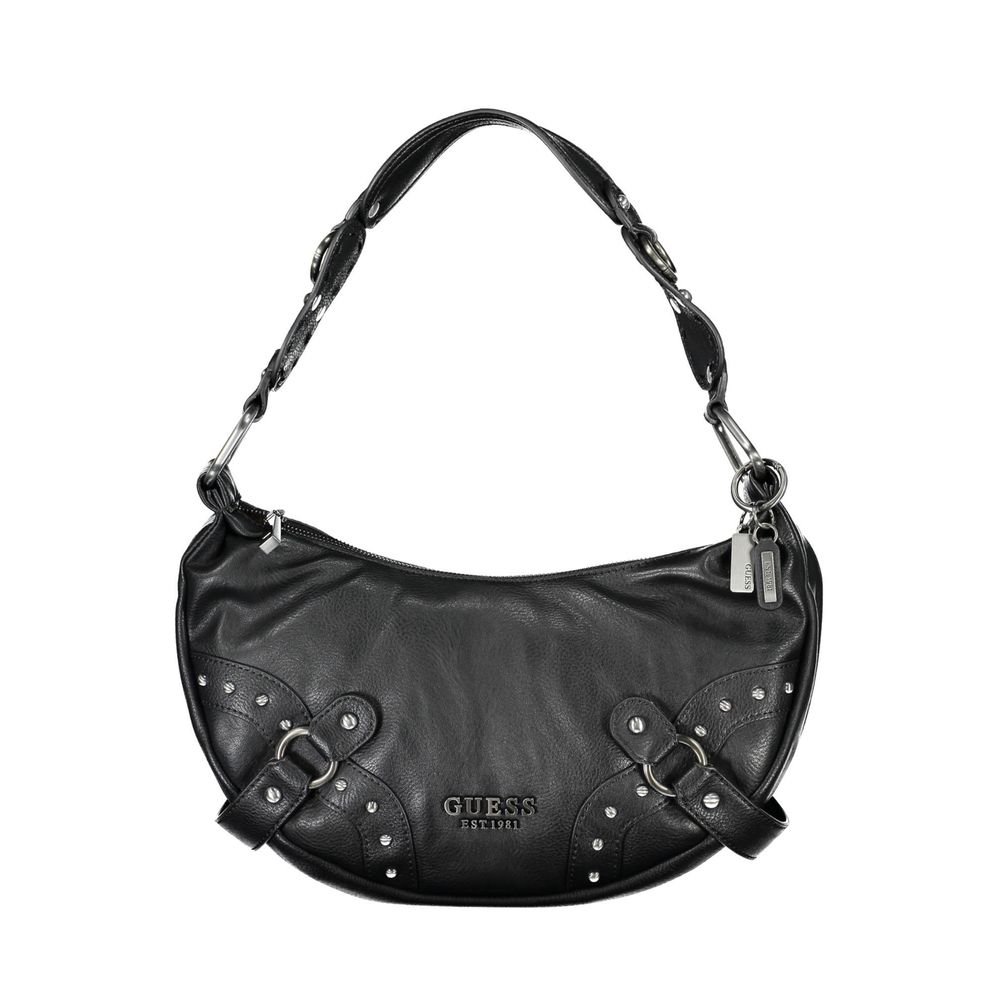 Guess Jeans Schwarze Polyethylen-Handtasche