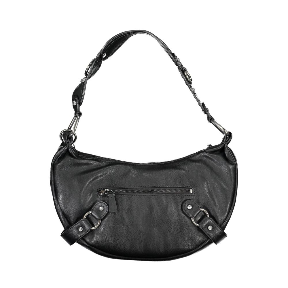 Guess Jeans Schwarze Polyethylen-Handtasche