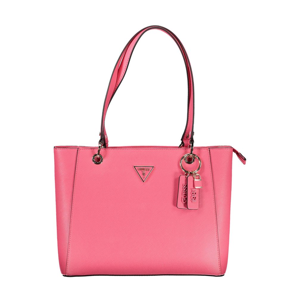 Guess Jeans Rosa Polyethylen-Handtasche