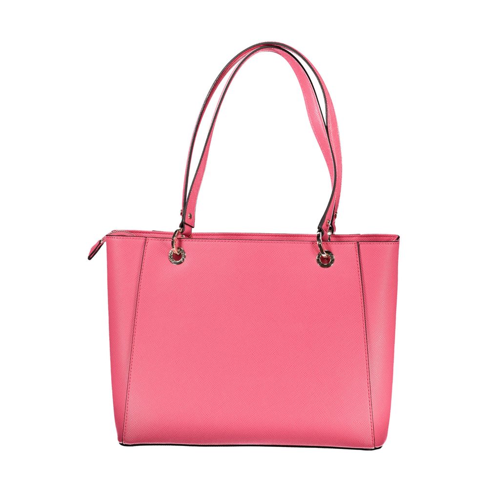 Guess Jeans Rosa Polyethylen-Handtasche