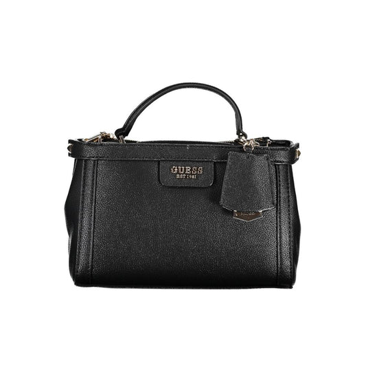 Guess Jeans Schwarze Polyethylen-Handtasche