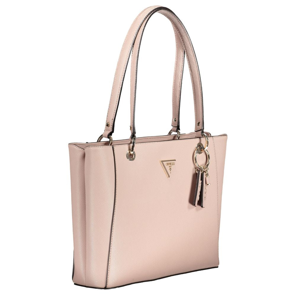 Guess Jeans Rosa Polyethylen-Handtasche