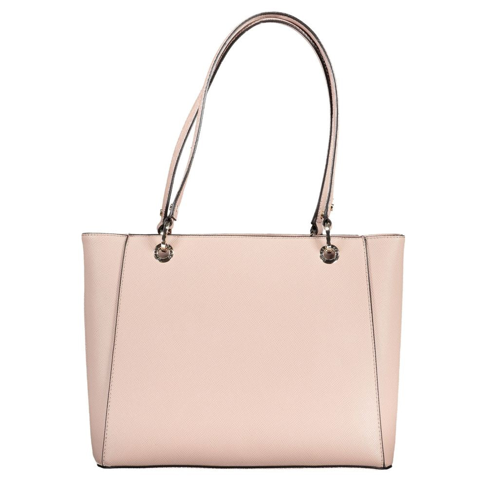 Guess Jeans Rosa Polyethylen-Handtasche