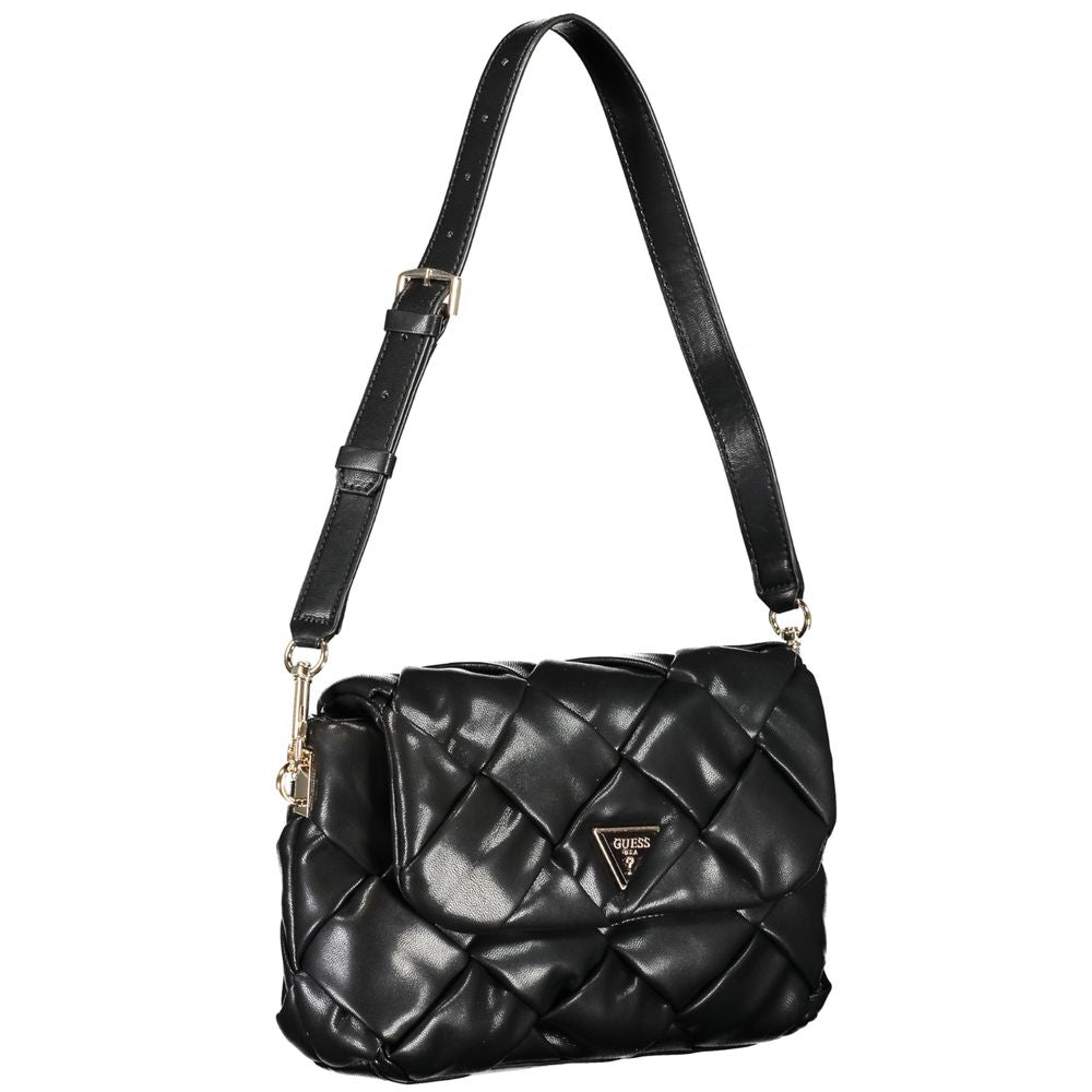 Guess Jeans Schwarze Polyethylen-Handtasche