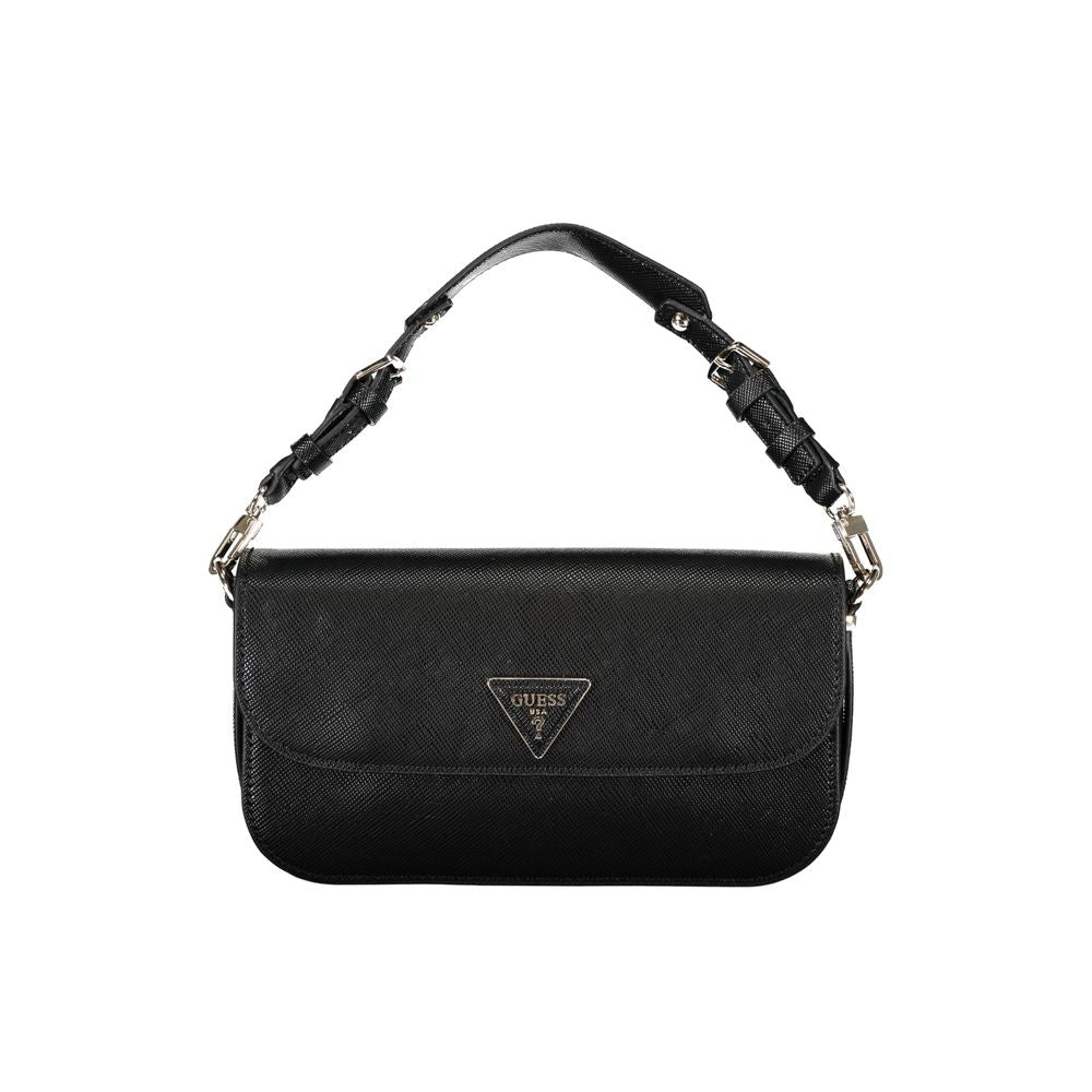 Guess Jeans Schwarze Polyethylen-Handtasche