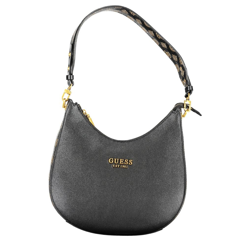 Guess Jeans Schwarze Polyethylen-Handtasche