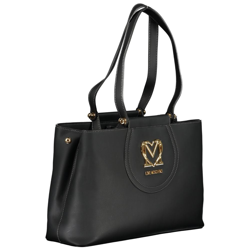 Love Moschino Schwarze Polyethylen-Handtasche