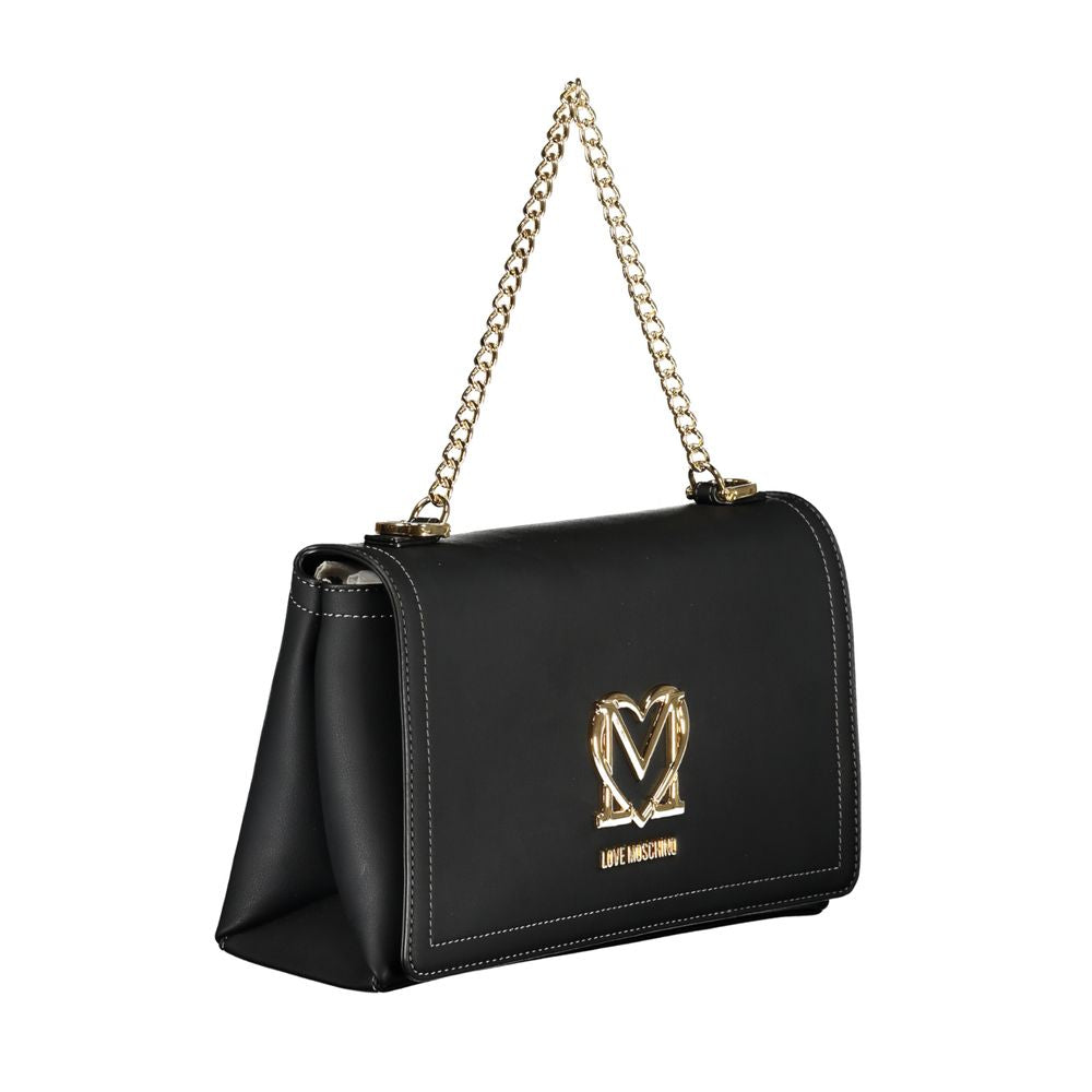 Love Moschino Schwarze Polyethylen-Handtasche