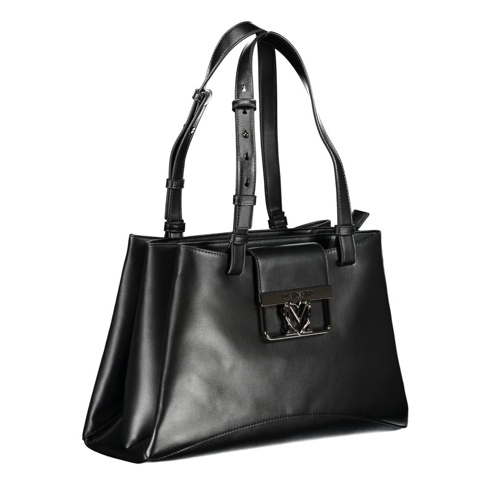 Love Moschino Schwarze Polyethylen-Handtasche