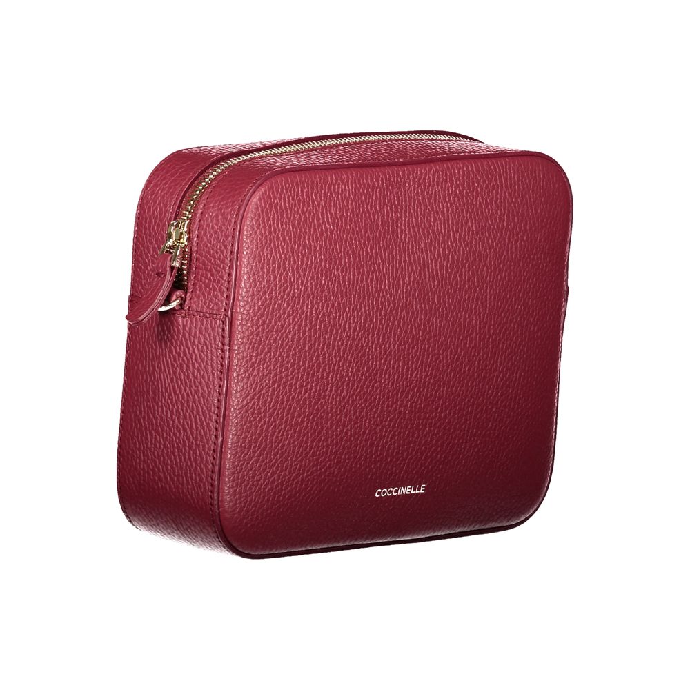 Coccinelle Rote Lederhandtasche