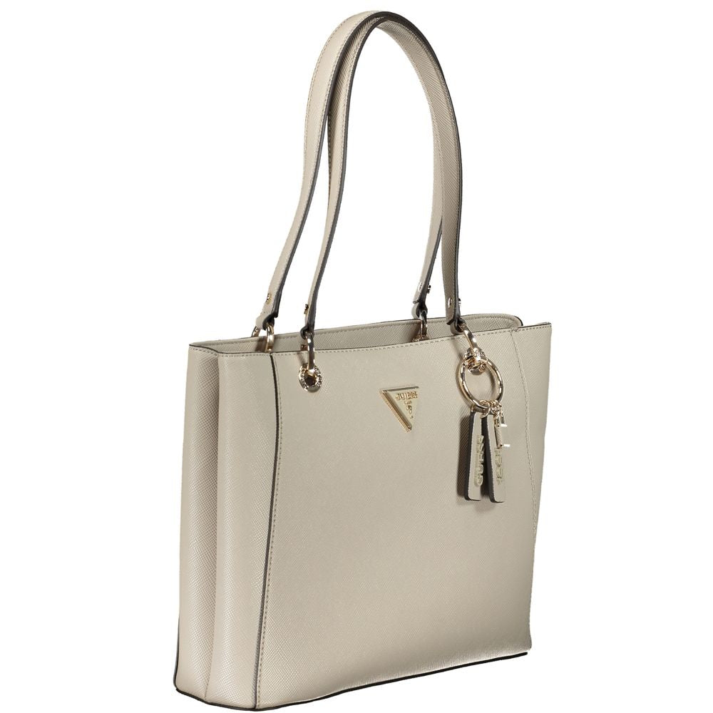 Guess Jeans Beige Polyethylen Handtasche