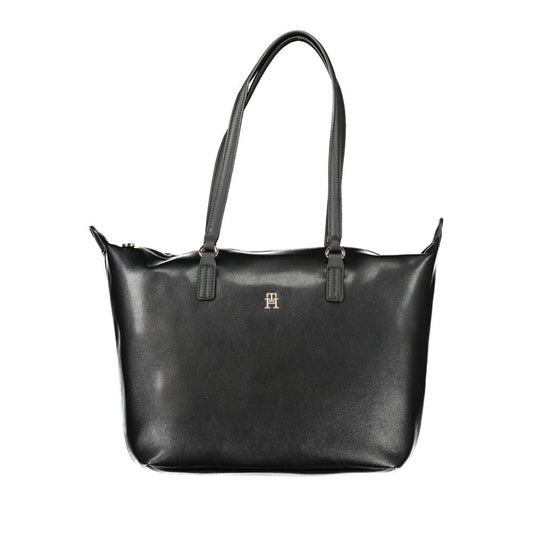 Tommy Hilfiger Schwarze Polyester Handtasche