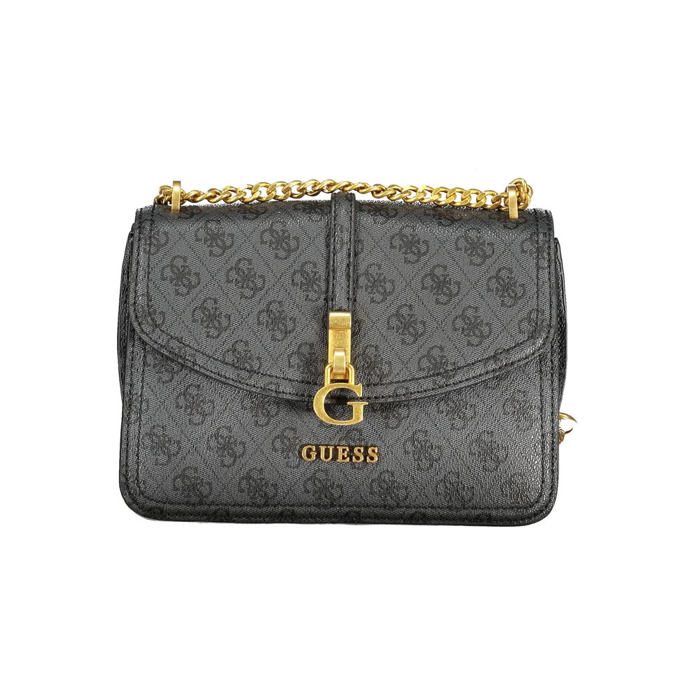 Guess Jeans Schwarze Polyethylen-Handtasche